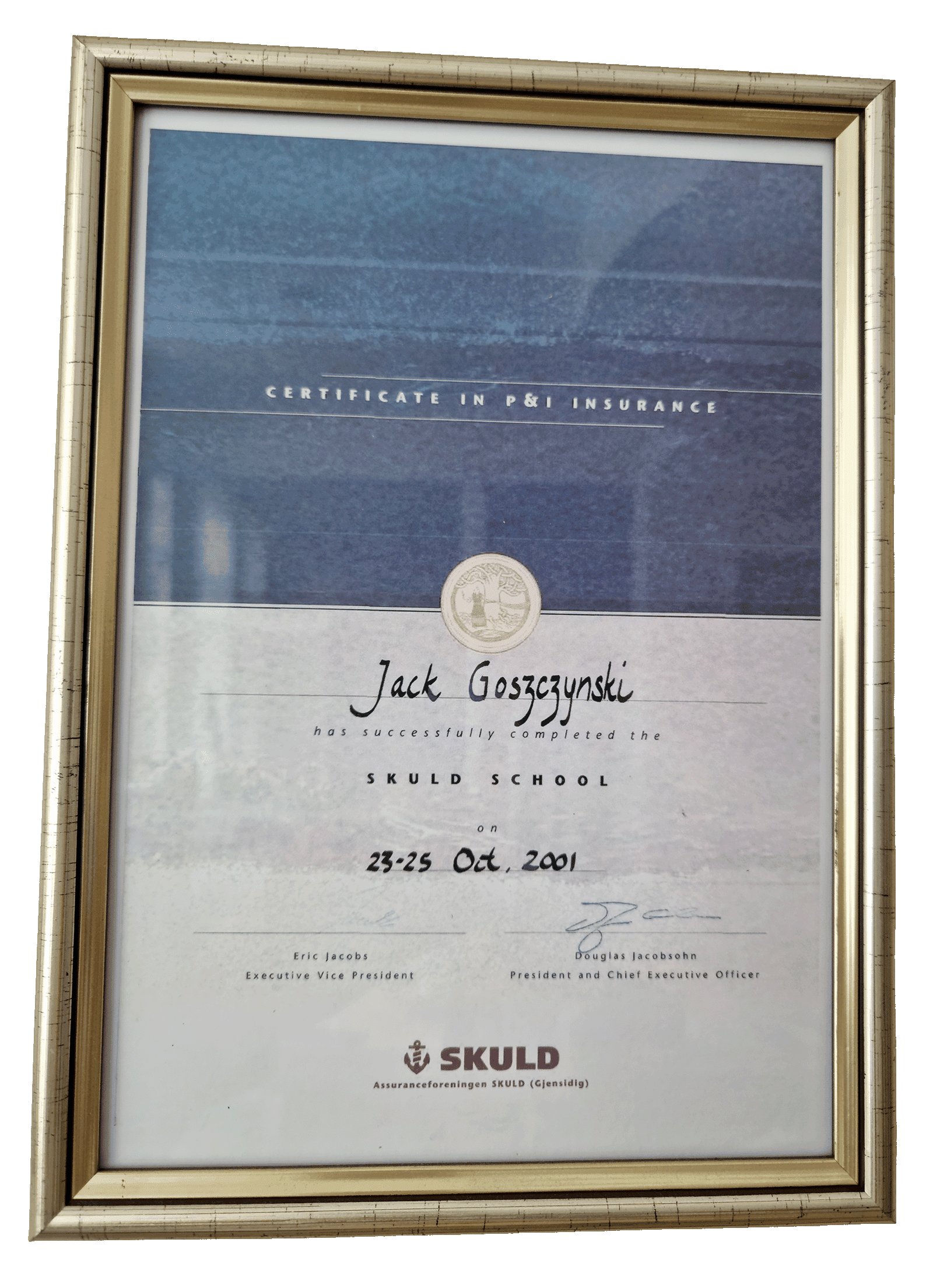 Certificate in P&I Insurance - SKULD